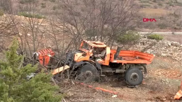 Tunceli'de iş makinesi devrildi: 1 ölü, 1 yaralı