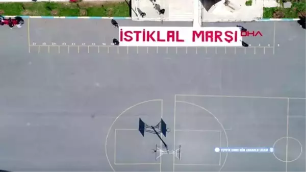 MERSİN İstiklal Marşı'nın kabulünün 99'uncu yıl dönümünde özel koreografi