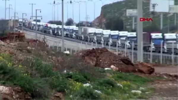 HATAY Cilvegözü'nde TIR yoğunluğu