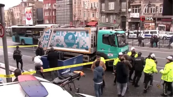 İstanbul'un göbeğinde talihsiz gencin feci ölümü kamerada