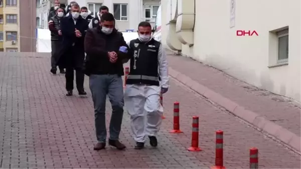 KAYSERİ Silahlı suç örgütü operasyonunda gözaltına alınan 8 kişi adliyede