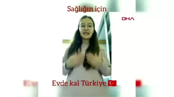 ANTALYA SERİK İşaret diliyle 'evde kal' çağrısı