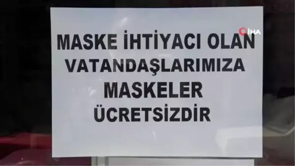 Esnaftan vatandaşa ücretsiz maske