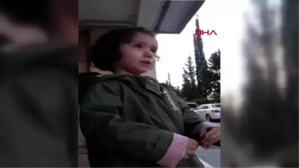 Minik Elif Zümra'nın sağlıkçı babasına sarılma isteği duygulandırdı