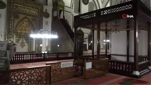 Cemaatsiz kalan Ulu Cami'nin boş hali hem de içeriden hem havadan görüntülendi