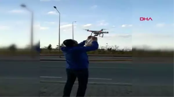 RİZE Ekmeği drone ile aldırıyor