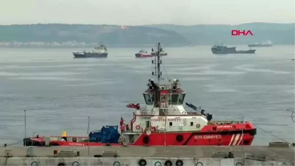 Çanakkale Boğazı'nda makine arızası yapan akaryakıt tankeri kurtarıldı