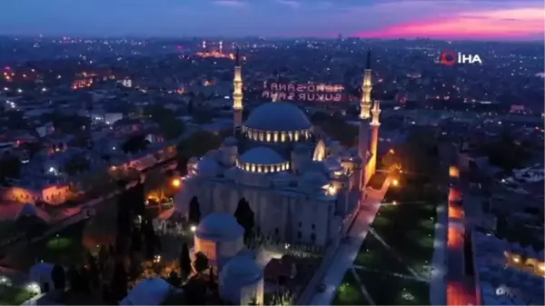 Süleymaniye Camii'nde gün batımı hayran bıraktı