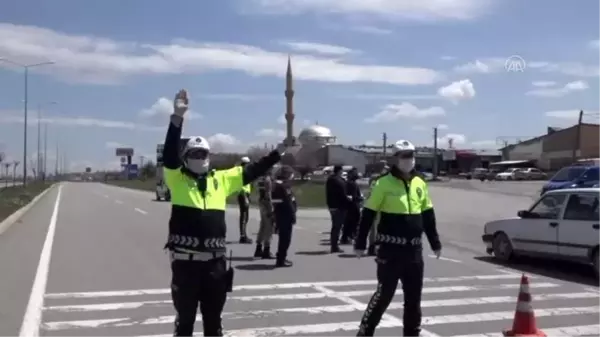 Kaymakam Erdem, polis uygulama noktasını ziyaret etti - SİVAS