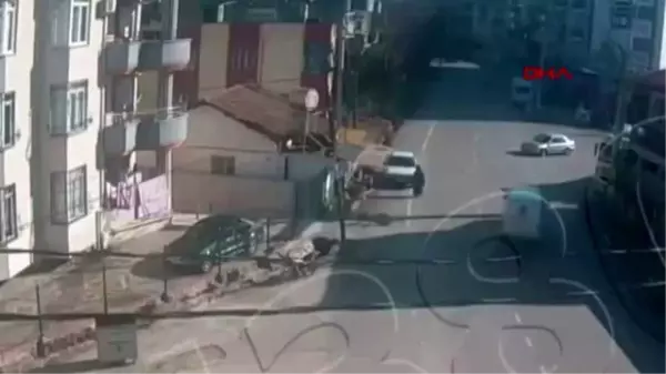 Osmaniye'de trafik kazaları kamerada