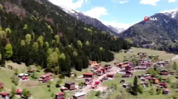 Korona virüs salgını sürecinde Ayder Yaylası'ndaki kentsel dönüşüm çalışmaları hız kazandı