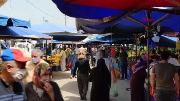 Bursa'da sokağa çıkma yasağı öncesi pazarlar dolup, taştı