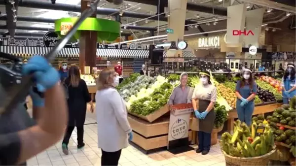 Güler Sabancı'dan market çalışanlarına teşekkür ziyareti