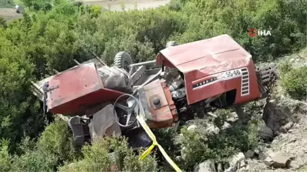 Devrilen traktörün altında kalan genç yaşamını yitirdi