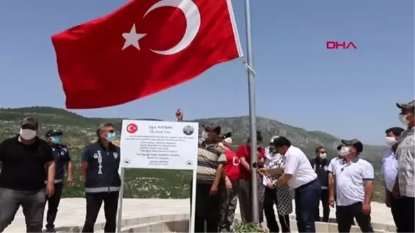 Şehidin baba evinin karşısına Şehitler Tepesi