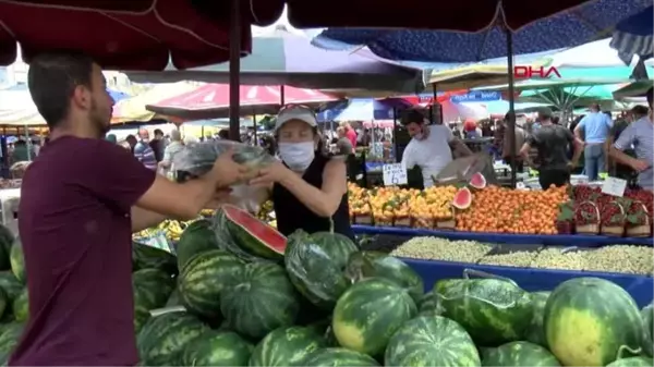 ANTALYA Karpuz fiyatına, dilimle satış ayarı