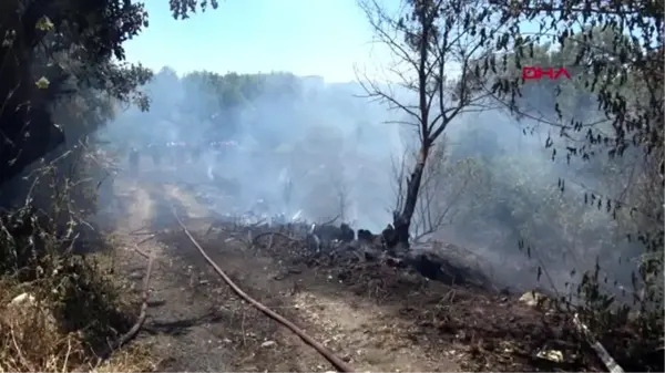 ANTALYA Sokağa çıkma yasağına aldırmayıp yangına müdahale ettiler