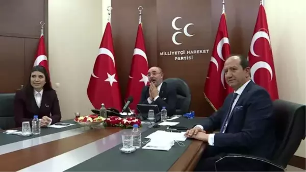 AK Parti'de partiler arası bayramlaşma video konferansla yapıldı