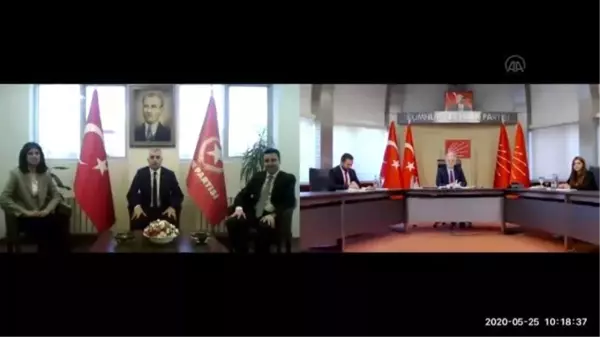 CHP'de partiler arası bayramlaşma video konferansla yapıldı - Vatan Partisi