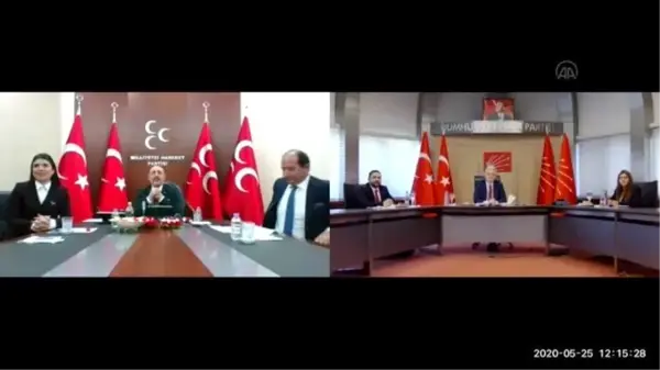 CHP'de partiler arası bayramlaşma video konferansla yapıldı - MHP