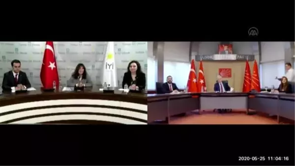 CHP'de partiler arası bayramlaşma video konferansla yapıldı - İYİ Parti