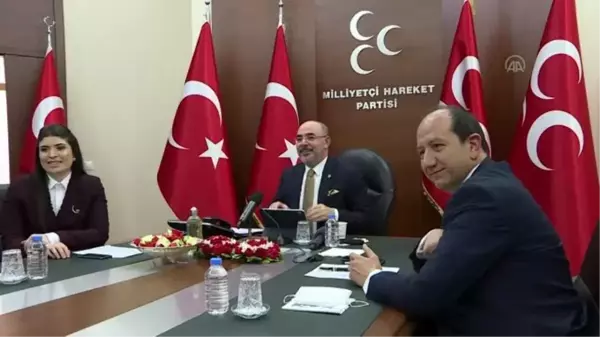 MHP'de partiler arası bayramlaşma video konferansla yapıldı