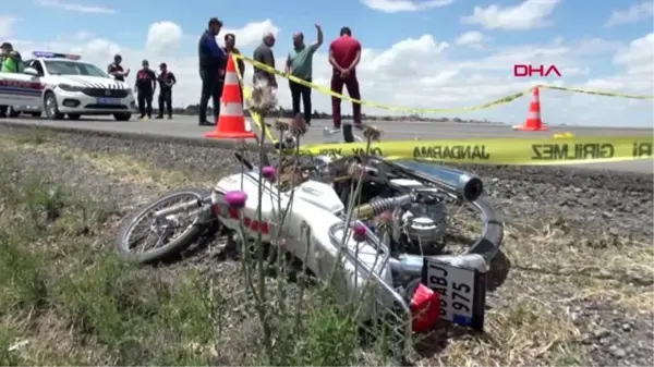 AKSARAY Motosiklet, traktörün römorkuna çarptı 1 ölü