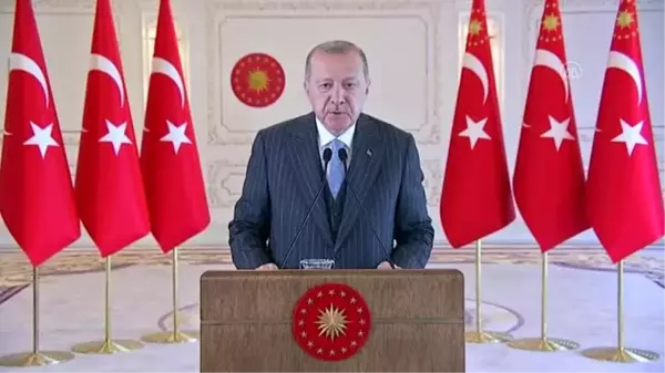 Cumhurbaşkanı Erdoğan 12. IIEFC'ye telekonferansla katıldı: (1)