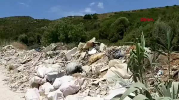 MUĞLA Molozla dolan Kargı Deresi vadisi vahşi çöplüğü andırıyor