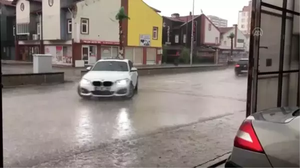 Kastamonu'da dolu ve sağanak