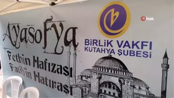 Kütahya'da Ayasofya'nın ibadete açılması için imza kampanyası