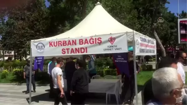 Çorum Müftülüğü, kurban bağış standı açtı