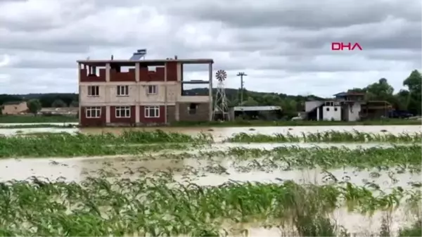 SAKARYA Kaynarca'da sağanak; tarım arazileri ve köprüler sular altında