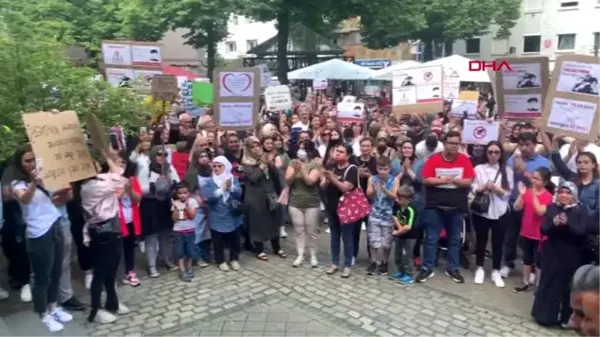 Son dakika haber | Almanya'da Türk ailenin çocuklarını vermeyi reddeden Gençlik Dairesi'ne protesto