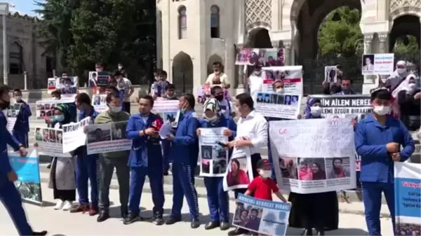 İstanbul'da yaşayan Uygur Türkleri Çin'i protesto etti