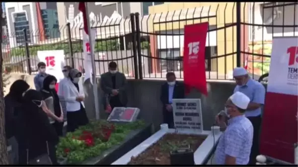 15 Temmuz Derneğinden şehit Hasan Kaya'nın kabrine ziyaret