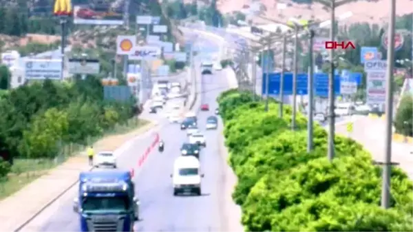 Son dakika haber! Afyonkarahisar'da bayram trafiği havadan denetlendi