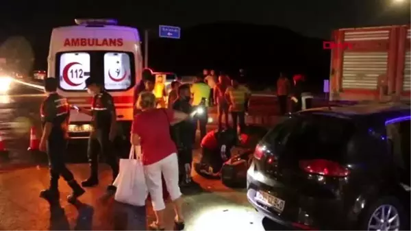 Manisa Otomobil kamyona arkadan çarptı 5 yaralı