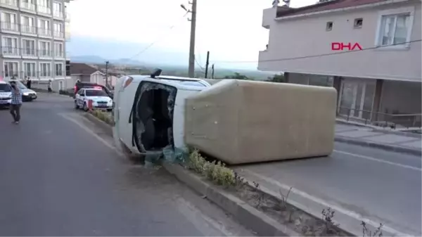 Kaza yapan yaralı sürücünün alkol promili, alkolmetre ile belirlenemedi