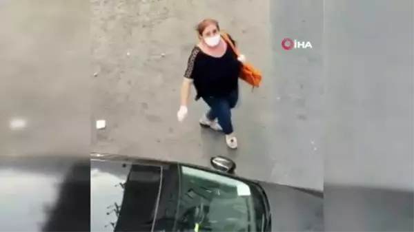 Şişli'de kadınların mama kavgası kamerada