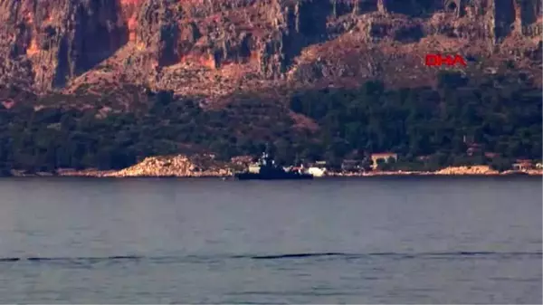 ANTALYA Türk fırkateyni yeniden Kaş'ta