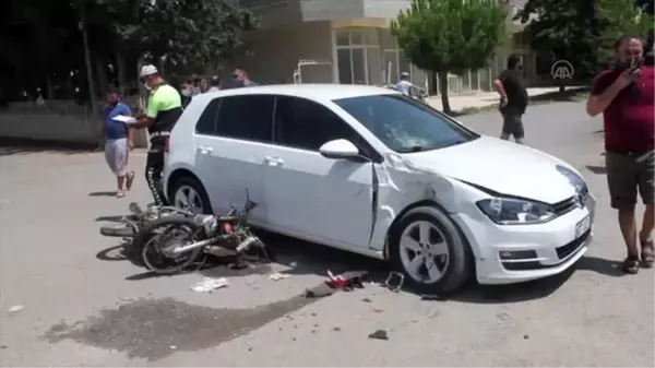 Gazipaşa'da otomobille motosiklet çarpıştı: 1 yaralı