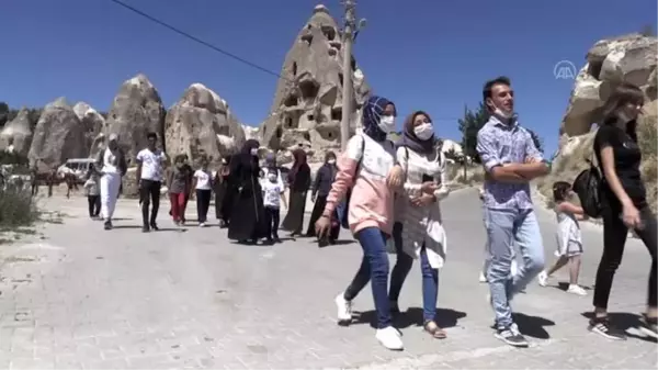 Son dakika! Kapadokya, pandemi sürecinde günübirlikçi yerli turistleri ağırlıyor