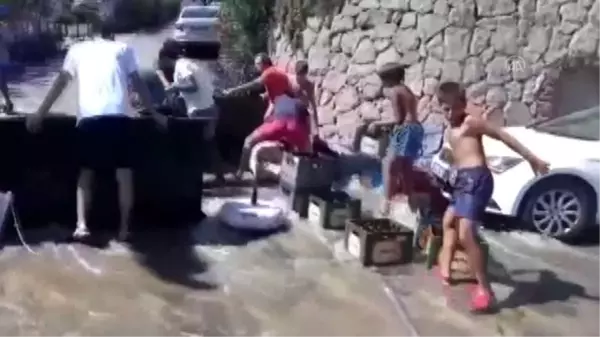 Son dakika haberi... Bodrum'da içme suyu isale hattında patlama