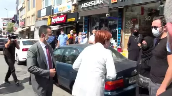 İYİ Parti Genel Başkanı Akşener Üsküdar'da esnafı ziyaret etti