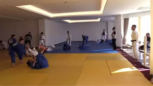 Judo Olimpik Milli Takımı'nın Erzurum kampı devam ediyor