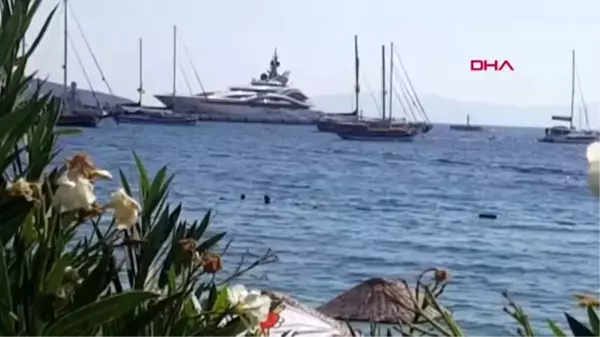 MUĞLA Kraliyet ailesinin dev yatı 'Al Lusail' Bodrum'a geldi