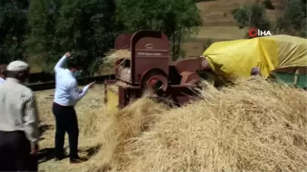 Hasat sonlandırma şenliğinde patos attılar