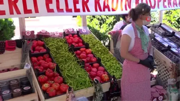 Hünerli Eller Kadın Kooperatifi 8 kişilik ekiple ilk standını açtı