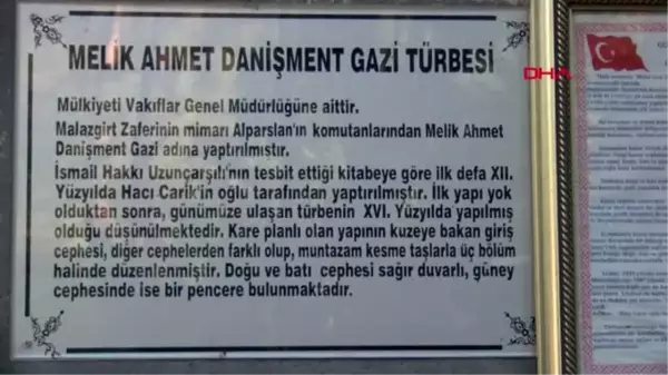 TOKAT Danişment Melik Ahmet Gazi'nin türbesi ziyaretçilerini bekliyor